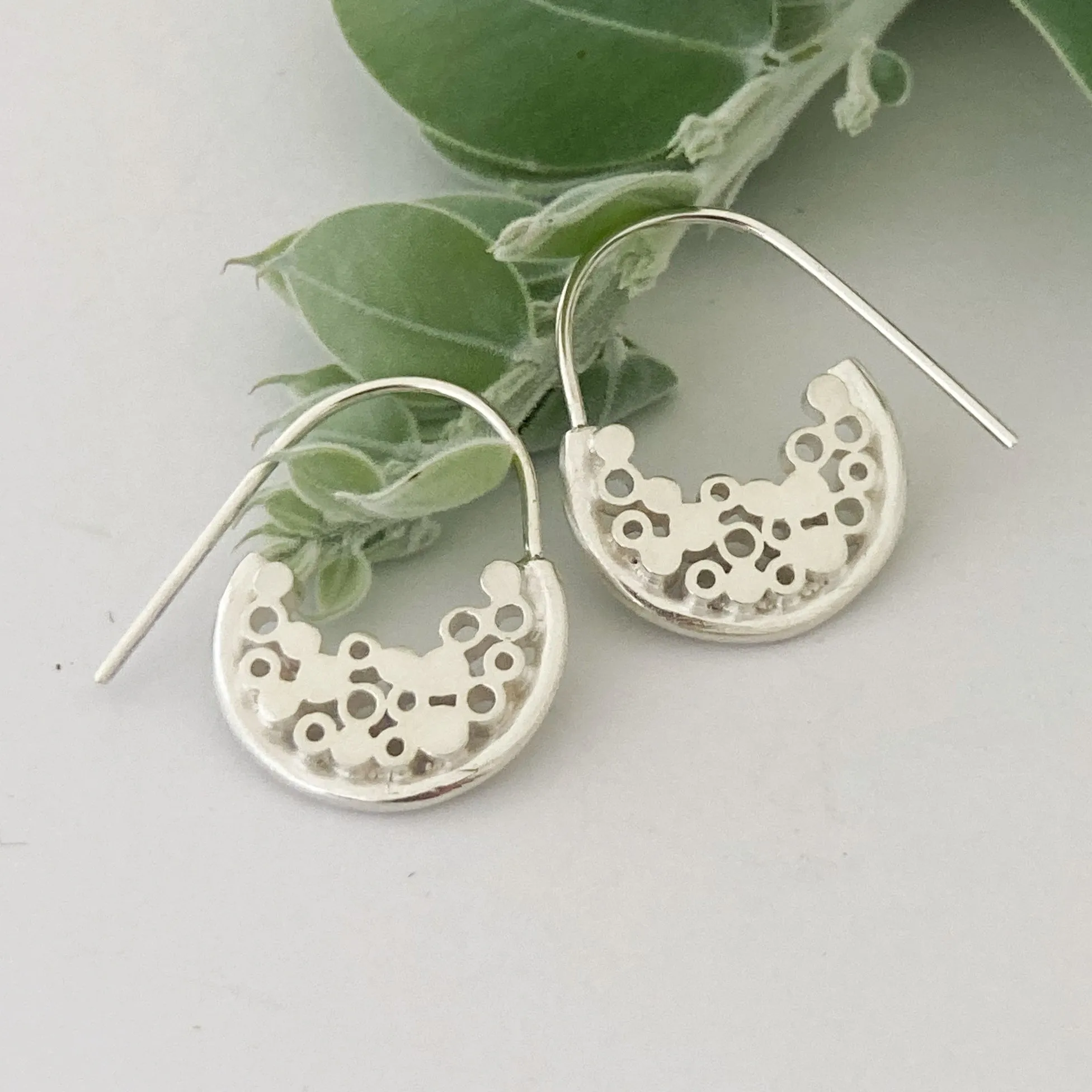 Small New Moon drop Earrings