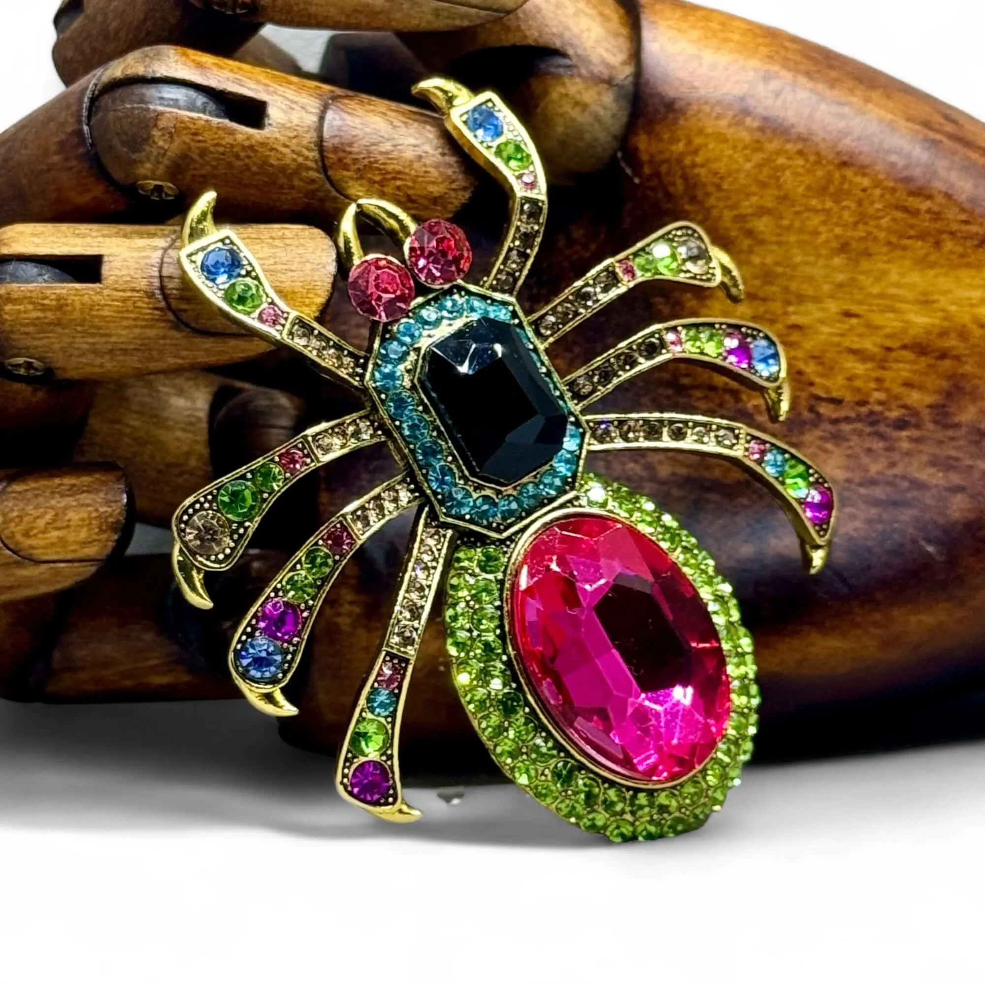 Statement Art Deco Inspired Spider Brooch
