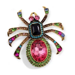 Statement Art Deco Inspired Spider Brooch