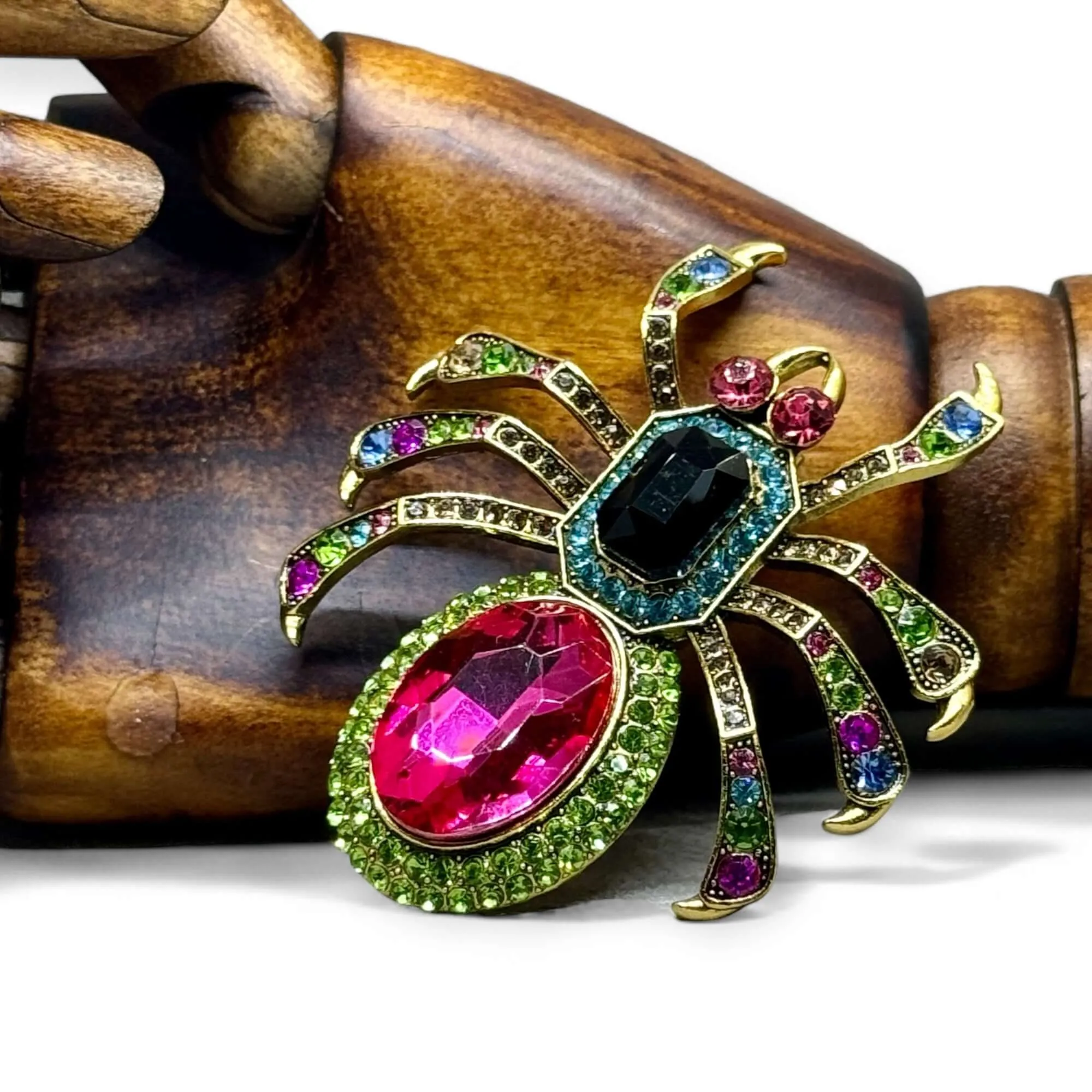 Statement Art Deco Inspired Spider Brooch