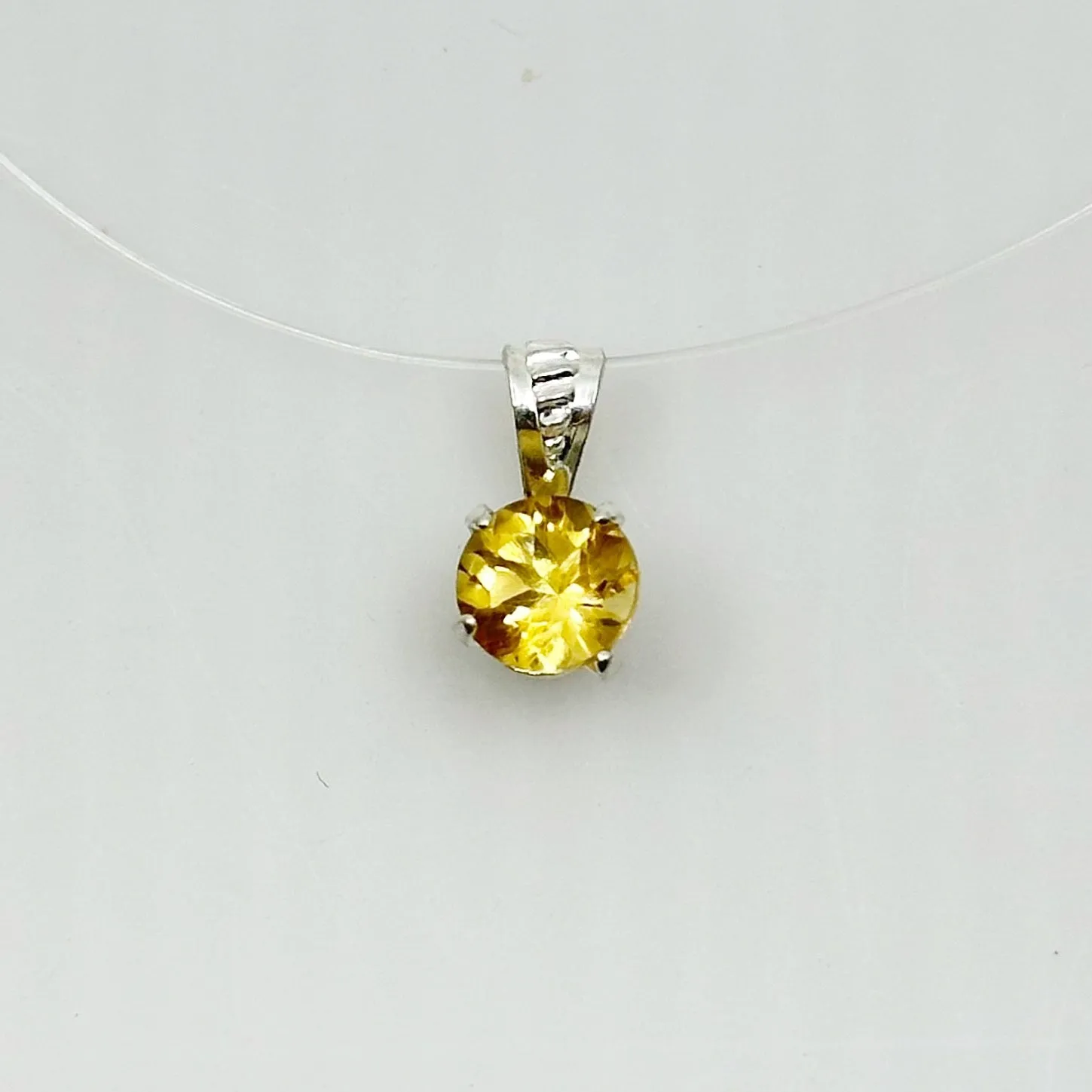 Sterling silver Citrine Pendant GM150