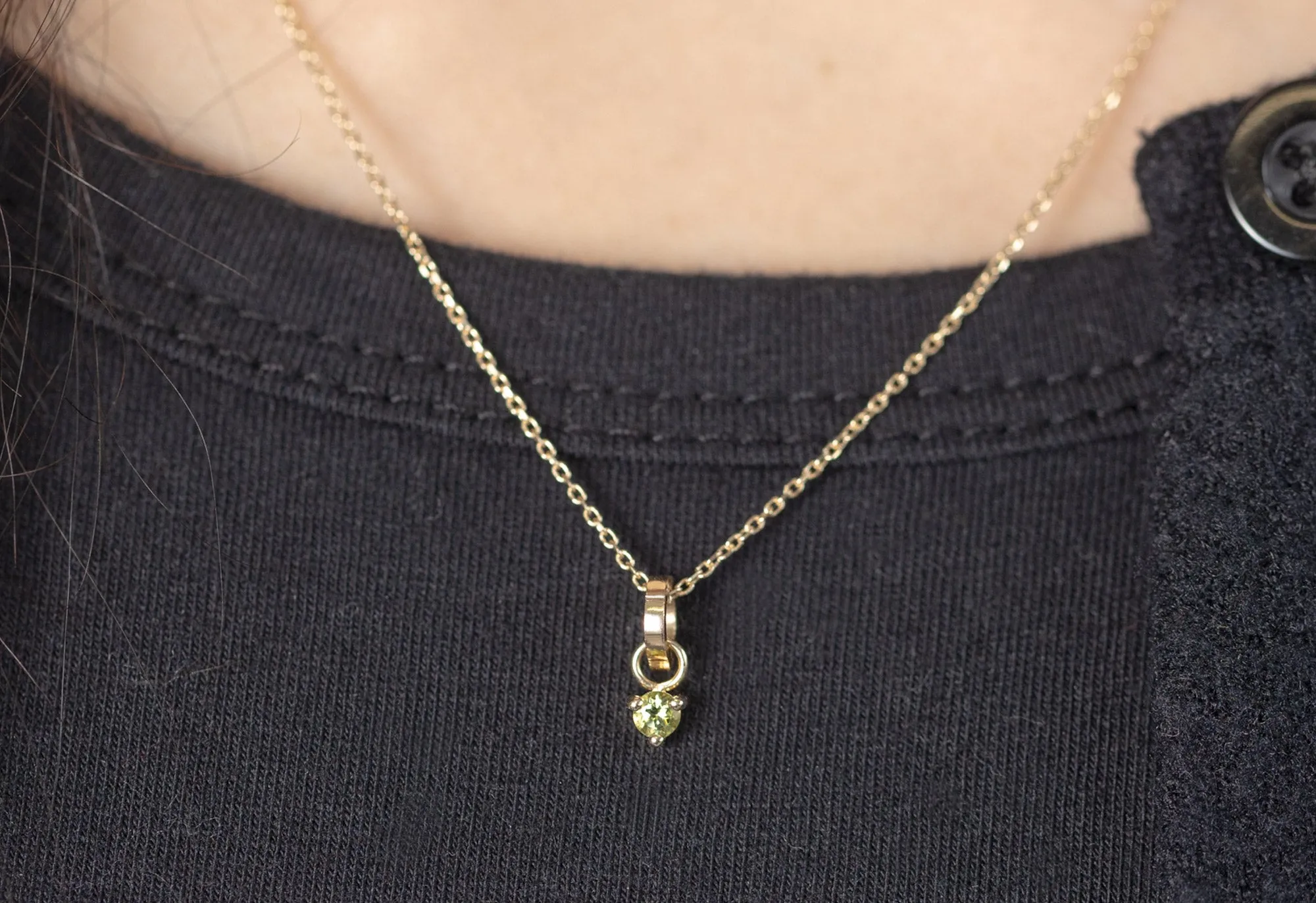 The Peridot Birthstone Charm