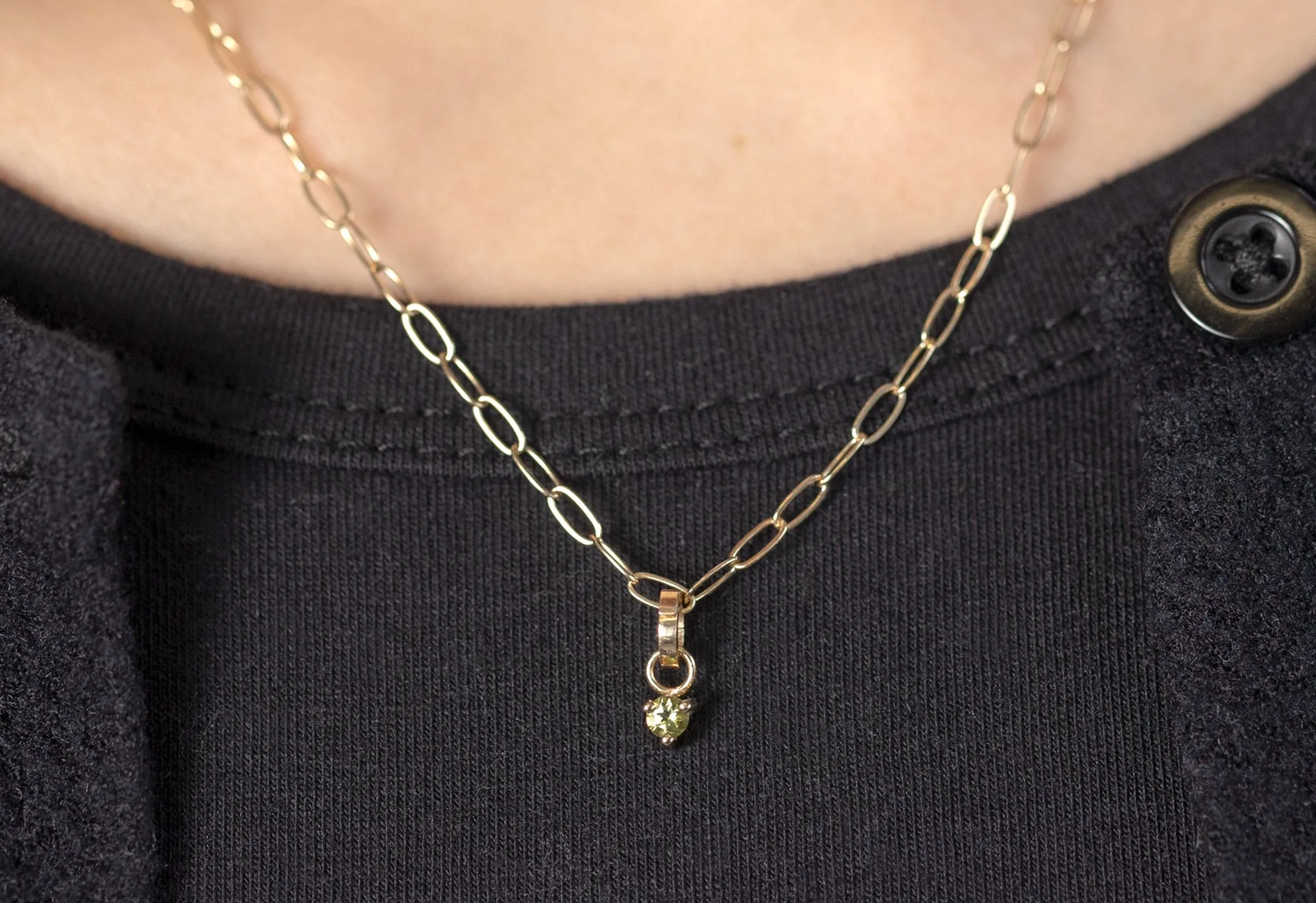 The Peridot Birthstone Charm