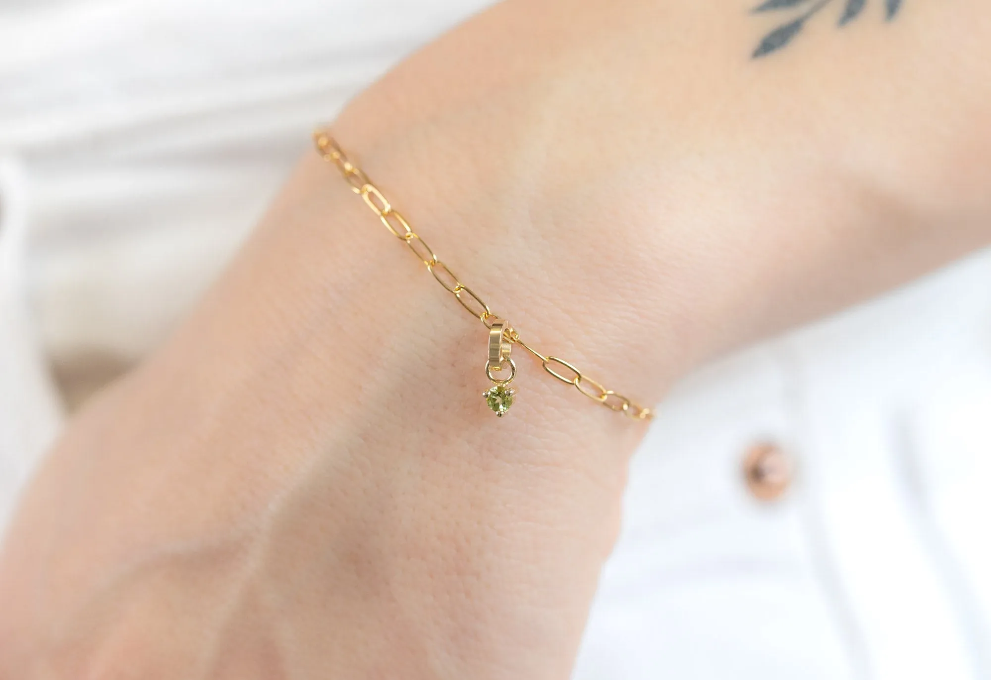 The Peridot Birthstone Charm