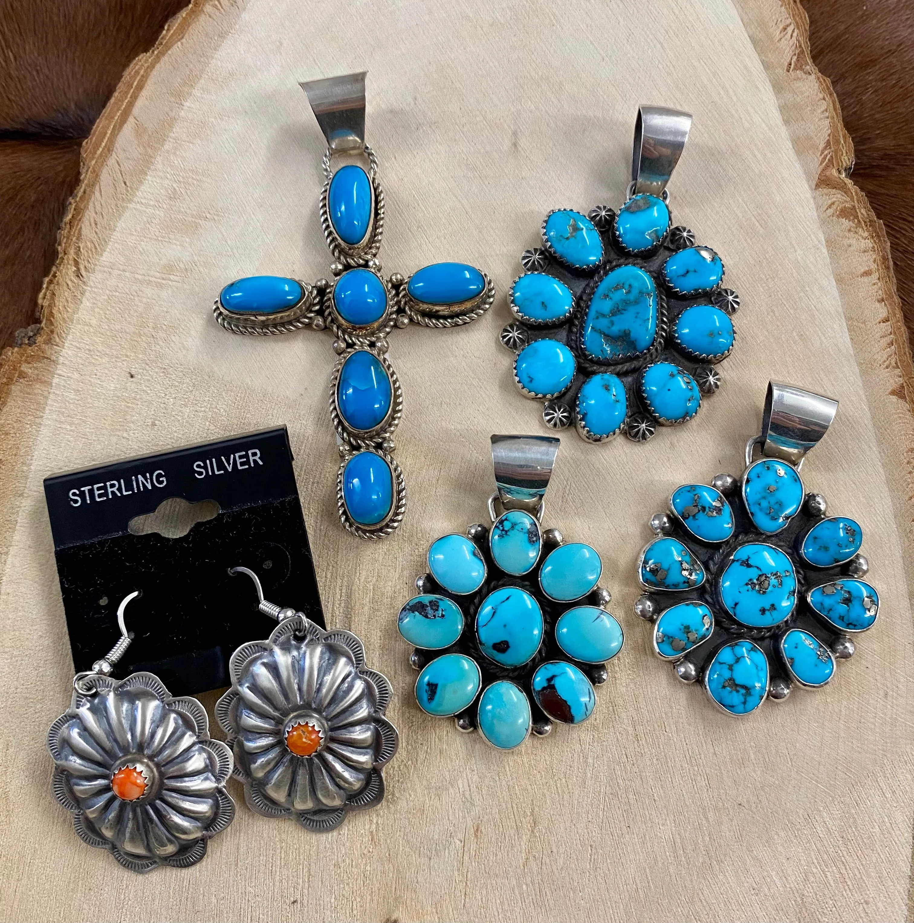 The Prosperity Sleeping Beauty Turquoise Pendant By Arnold & Karlene Goodluck