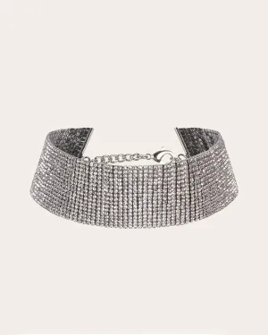 The Victoria choker - white crystals