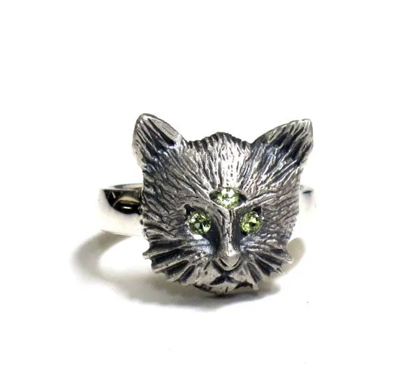 Three Eyed Cat Ring
