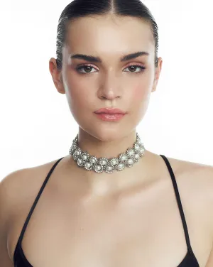 Tortile Pearl Woven Choker