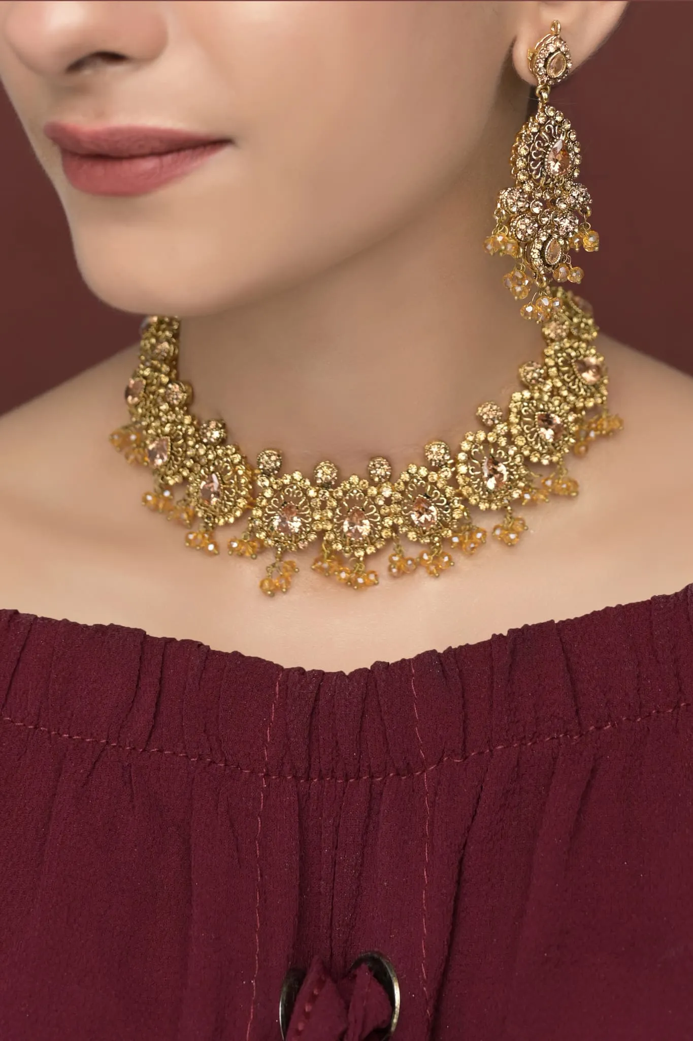 Vintage Set-OLJ-320-Golden And Champagne