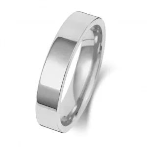 Wedding Band 9K Flat Court 4mm-1.45 Wedding  Ring W124WM
